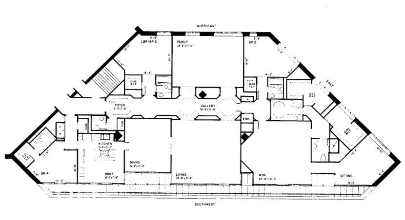 950 N Michigan Floorplan - 49A4 Tier